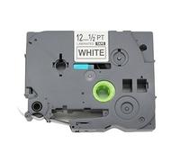 BROVACS 1 confezione di nastro adesivo nero su bianco extra forte compatibile per Brother P-Touch TZ S231 TZe S231 12 mm 1/2" OPA1223