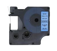 BROVACS 1 confezione di nastro adesivo nero su blu compatibile per DYMO D1 45806 19 mm 3/4" OPA2306
