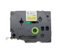 BROVACS 1 confezione di nastro adesivo nero su giallo extra forte compatibile per Brother P-Touch TZ S641 TZe S641 18 mm 3/4" OPA1264