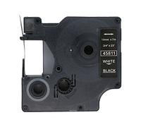 BROVACS 1 confezione di nastro bianco su nero compatibile per DYMO D1 45811 19 mm 3/4" OPA2311