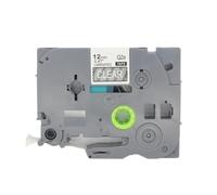 BROVACS 1 confezione di nastro laminato bianco su trasparente, compatibile con stampanti Brother P-Touch TZ 135 TZe 135 12 mm 1/2" OPA4135