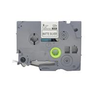 BROVACS 1 confezione di nastro laminato nero su argento, compatibile con stampanti Brother P-Touch TZ 921 TZe 921 9 mm 3/8" OPA4921