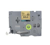 BROVACS 1 confezione di nastro laminato nero su oro compatibile con stampanti Brother P-Touch TZ 831 TZe 831 12 mm 1/2" OPA4831