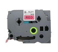 BROVACS 1 confezione di nastro nero su rosso compatibile per Brother P-Touch TZ 461 TZe 461 36 mm 1 1/2" OPA1146