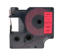 BROVACS 1 confezione di nastro nero su rosso compatibile per DYMO D1 53717 24 mm 1" OPA2417
