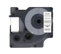 BROVACS 1 confezione nastro etichette nero su bianco compatibile con DYMO D1 45803 19mm 3/4" OPA2303