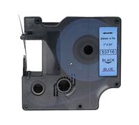 BROVACS 1 confezione nastro etichette nero su blu compatibile per DYMO D1 53716 24mm 1" OPA2416