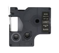 BROVACS 1 confezione nastro per etichette bianco su nero compatibile per DYMO D1 40921 9 mm 3/8 pollici OPA2121