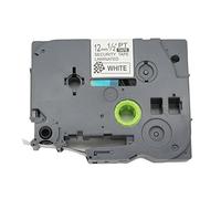 BROVACS 1 confezione nero su bianco nastro di sicurezza compatibile per Brother P-Touch TZ SE3 TZe SE3 12 mm 1/2" OPA1523