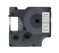 BROVACS 1 nastro adesivo nero su argento compatibile con DYMO D1 45812 19 mm 3/4" OPA2312