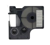 BROVACS 1 pacchetto di nastro per etichette bianco su trasparente compatibile con DYMO D1 43620 6 mm OPA2020