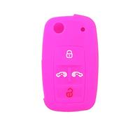BROVACS - CV9808, Custodia protettiva in silicone per portachiavi, compatibile con telecomando elettronico a 4 tasti per Volkswagen Multivan Sharan Caravelle Transporter Caddy SEAT Alhambra