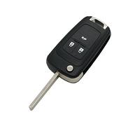 BROVACS - Guscio chiave a scatto per telecomando a 3 pulsanti, compatibile con CHEVROLET BUICK VAUXHALL OPEL Keyless Entry Remote Key Case Fob PG660B