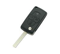 BROVACS Guscio chiave di ricambio CE0523 tipo VA2 lama compatibile con Peugeot 1007 807 4 pulsanti Keyless Entry Flip Remote Key Case Fob SS316
