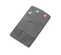BROVACS Guscio chiave di ricambio + chiave di emergenza non tagliata compatibile con MAZDA 3 pulsanti Smart Card Keyless Entry Remote Key Case Fob 2+1 BTN PG534C