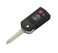 BROVACS Guscio chiave di ricambio compatibile con MAZDA 4 pulsanti Keyless Entry Flip Remote Key Case Fob 3+1 BTN PG536D