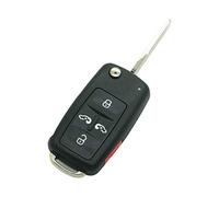 BROVACS - Guscio di ricambio compatibile con VW VOLKSWAGEN 5 pulsanti, Keyless Entry Remote Flip Key Case Fob 4+1 BTN SS826G
