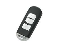 BROVACS - Guscio di ricambio per chiave + chiave di emergenza vuota, compatibile con MAZDA a 3 pulsanti Smart Keyless Entry Remote Key Case Fob PG535A