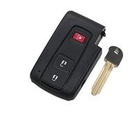 BROVACS - Guscio di ricambio per chiave + chiave di emergenza vuota, compatibile con TOYOTA Prius a 3 pulsanti Smart Keyless Entry Remote Key Case Fob PG427B