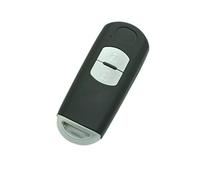 BROVACS Guscio di ricambio per chiave + inserto di emergenza vuoto non tagliato compatibile con Mazda 2 pulsanti Smart Keyless Entry Remote Key Case Fob PG535C