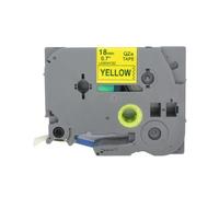 BROVACS Nastro laminato blu su giallo, compatibile con stampanti Brother P-Touch TZ 643 TZe 643 18 mm 3/4" OPA4643