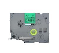 BROVACS Nastro laminato nero su verde, compatibile con stampanti Brother P-Touch TZ 721 TZe 721 9 mm 3/8" OPA4721