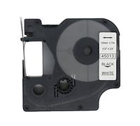 BROVACS nastro per etichette, nero su bianco, compatibile con DYMO D1 45013, 12 mm OPA2213, 1 pezzo