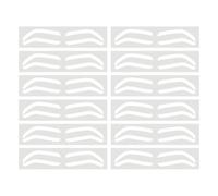Brow Mapping Guide Paper, Airbrush Eyebrow Sticker | Airbrush Brow Mapping - Modello,10 paia di shaper per sopracciglia - Pellicola protettiva per sopracciglia per colorare il trucco