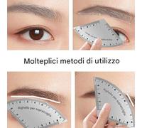 Brow Mapping Ruler - Fast Drawing Eyebrow Tool | Reusable Brow Ruler for Women Girls Beginners Daily Makeup Stage Performance Salon Home Travel