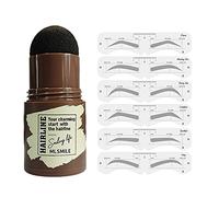 Brow Stamp Shaping Kit, Eyebrow Stamp Waterproof, 1-Step Brow Stamp Shaping Kit Eyebrow Definer, timbro per sopracciglia regolabile con adesivi per stencil