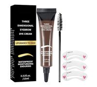 Brow Styling Cream, High Hold Water Resistant, Precision Applicator Brush Kit, Tint Shaping Definition Paste, for Ladies Girlfriend Adults Mother Wife Incontri Travel Commuting All Day Wear Sweat