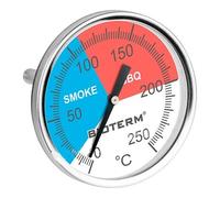BROWIN® Termometro analogico per barbecue, termometro per affumicatore e barbecue, termometro per barbecue e affumicatore, in acciaio inox (termometro analogico Ø 54 mm)