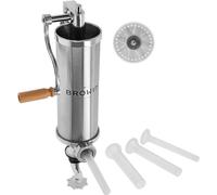 Browin 311007 Macchina di rifornimento verticale 2,5 kg Stell Riempitore manuale salsiccia, acciaio inossidabile, 2,5 chilogrammi