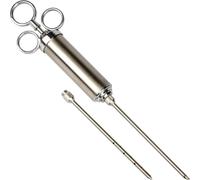 Browin 311102 Iniettore da 60 ml in acciaio inox, di alta qualità, resistente ai danni + 2 aghi per l'applicazione di marinate condite