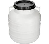 Browin 360120 Fusto per cavoli 20 L, Ø 13 cm, fusto per cavoli, cetrioli, per decapaggio, per insilato, per alimenti, fusto con coperchio, manici, bianco
