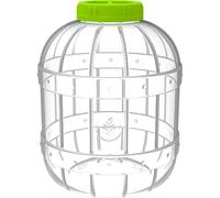 Browin 602020 - Bicchiere multiuso in PET, non scheggiante, con tappo a vite, 10 l, per prodotti in scatola, liquori e altre bevande alcoliche fino al 95% di alcol, plastica, incolore