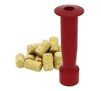 Browin 650003 Kit Tappatura Vino : Macchina Martello + 10 Tappi a Rullo in Sughero pressato Naturale, Plastica, Legno Rosso, Set