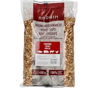 Browin® Trucioli per affumicatura, ciliegia, 450 g, 780832, 6 - 8 mm, per carne e pesce, trucioli per affumicare e grigliare, per affumicare, barbecue a gas e barbecue