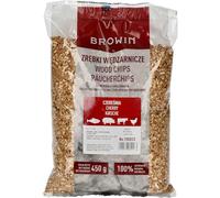Browin® Trucioli per affumicatura, ciliegia, 450 g, 780833, legno affumicato, 1 - 3 mm, per carne e pesce, trucioli per affumicare, barbecue a gas e barbecue