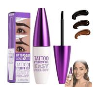 Browlab Tint and Peel Gel - The Brow Lab Tattoo Eyebrow Gel, Easy Peel-Off Eyebrow Gel's-Last up to 5 Days, Waterproof, Smudge-Proof, Semi-Permanent, PeelOff Brows Tint for Natural, Full Brows (02)