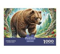 Brown Bear 1000 Piece Jigsaw Puzzle For Adults Challenging Game Stress Relief Puzzle Cultivate The Spirit of Teamwork For Adults Gifts 70x50cm/1000pcs