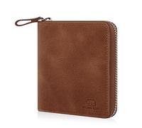 BROWN BEAR BB Max - Portafoglio in pelle con chiusura lampo e scomparto per monete, Marrone Whiskey Vintage, 0, Portafoglio piccolo con scomparto portamonete