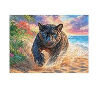 Brown Bear Beach Puzzle 500 Pezzi Per Amici E Famiglia in Serata Rompicapo Sfida Creativa Giochi Da Tavolo Relax E Intelligenza Regalo Natale 500 PCS