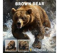 Brown Bear Calendar 2026: Powerful Giants in Serene Wild Backdrops