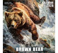 Brown Bear Calendar 2026: Powerful Giants in Serene Wild Backdrops