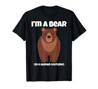 Brown Bear Costume I'm a Bear in a Human Costume Funny Maglietta