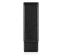 Brown Bear - Custodia in pelle per 2 penne, colore: Nero Lederetui für 2 Schreibgeräte 04 Schwarz mit Magnetverschluss