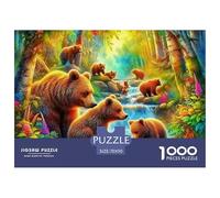 Brown Bear, Gioco Di Puzzle Da 1000 Pezzi, Sfida Stimolante E Creativa, Ideale Per Collezionisti O Regalo, Adatto Dai 10 Anni, 70x50cm/1000pcs