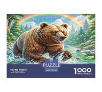 Brown Bear Jigsaw Puzzle,1000 Pezzi Classici, Per Adulti E Bambini Da 14 Anni E Più Giochi Del Cervello Perfetto Per Appassionati Di Esperti - Regalo Per Amore E Amico 70x50cm/1000pcs