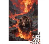 Brown Bear Lava Flow Puzzle 1000 Pezzi, Per Bambini E Adulti, Gioco Per Famiglie, Impossible, Grandi Dimensioni Regali 1000pcs (75x50cm)